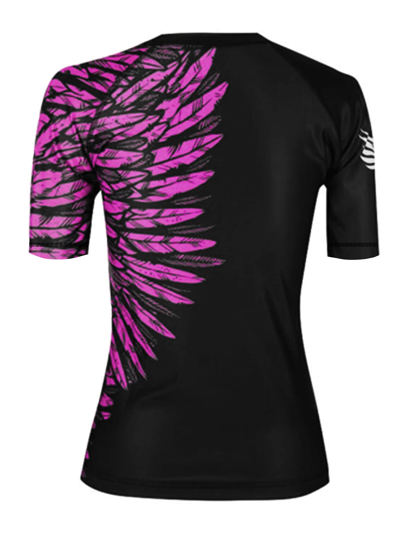 Raven Fightwear Women's Aerial Assault Short Sleeve BJJ Rash Guard MMA Black/Pink