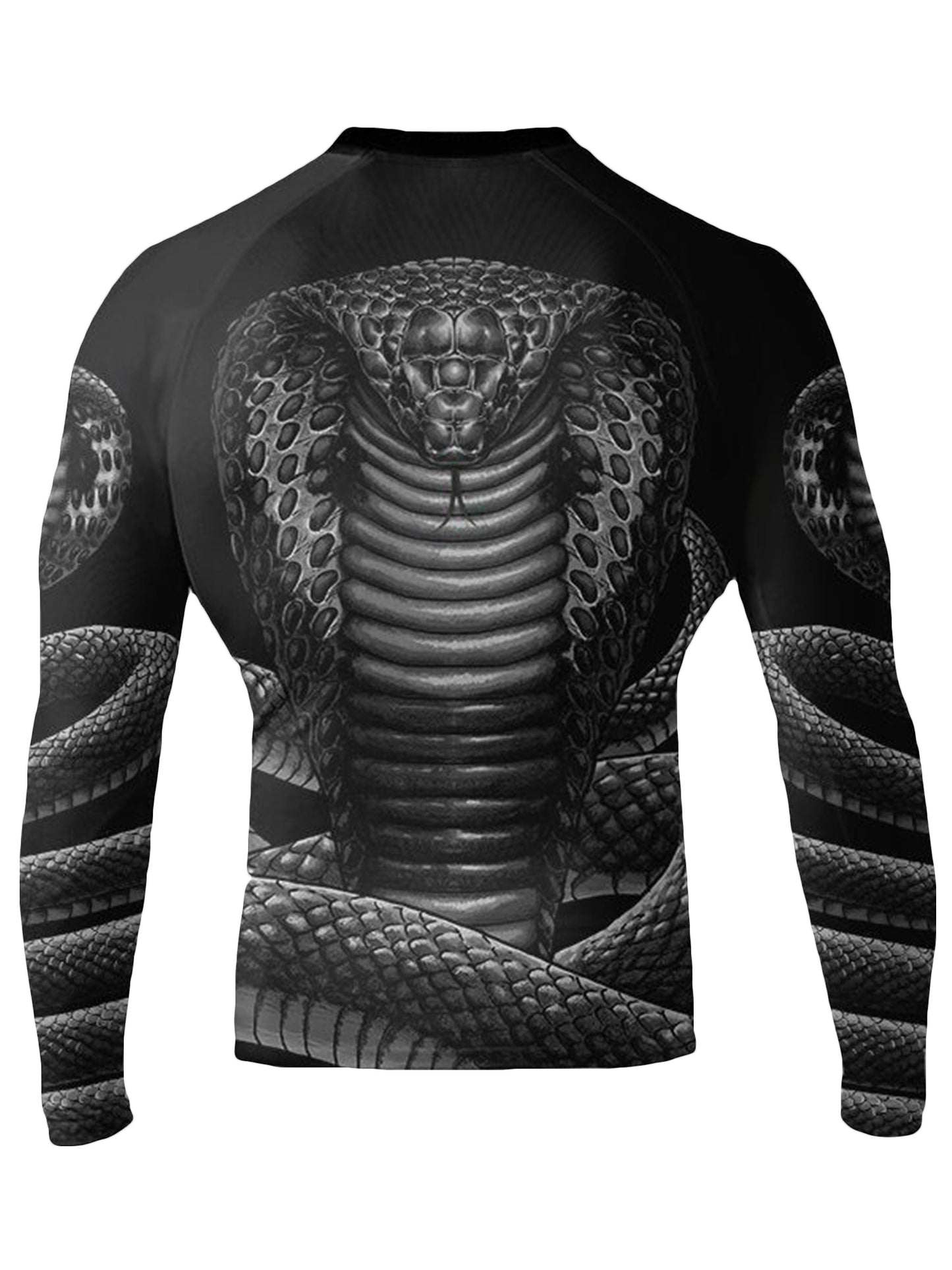 Raven Fightwear Men's Cobra BJJ Rash Guard MMA Black/Grey