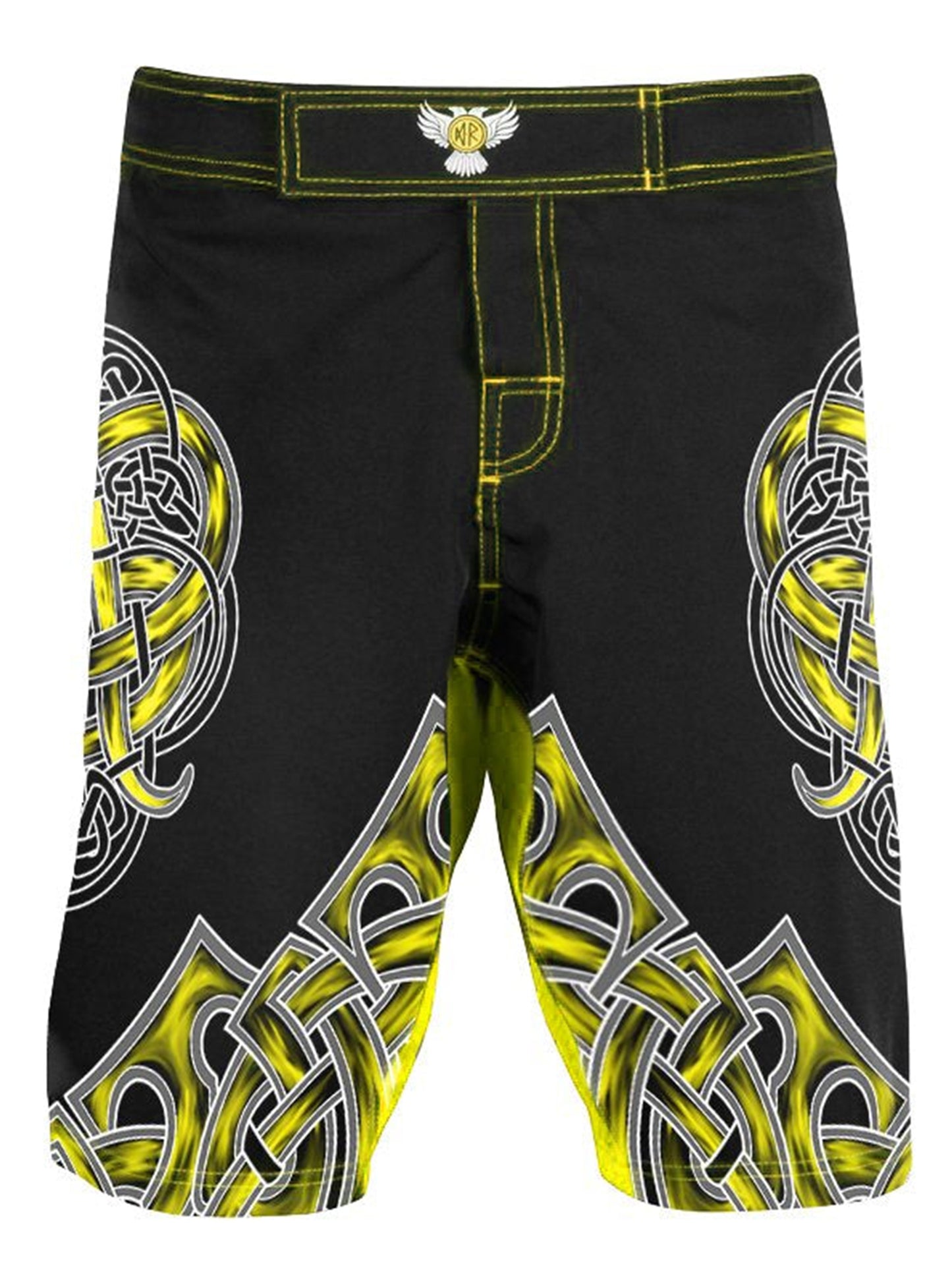 Raven Fightwear Men's Nordic 2.0 MMA Shorts BJJ Yellow