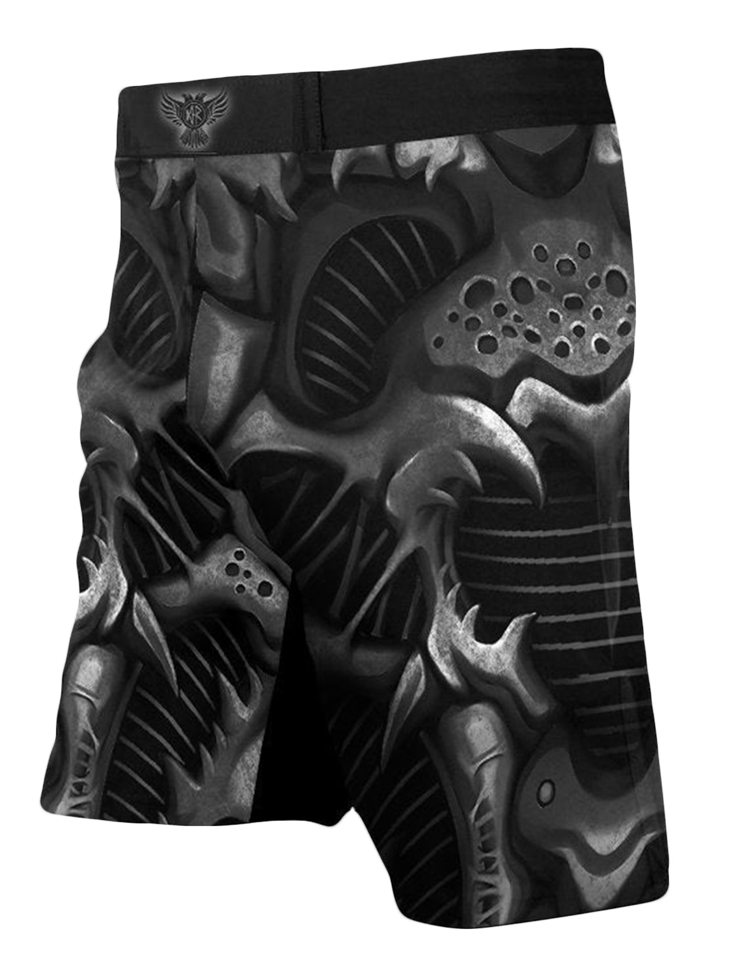 Raven Fightwear Men's Biomechanical MMA Shorts BJJ Black