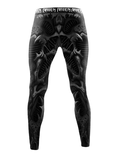 Raven Fightwear Men's Biomechanical BJJ Spats MMA Black