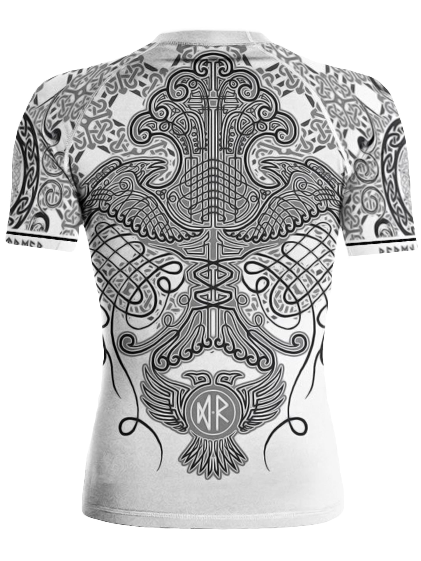 Raven Fightwear Women's Nordic BJJ Rash Guard Short Sleeve MMA White