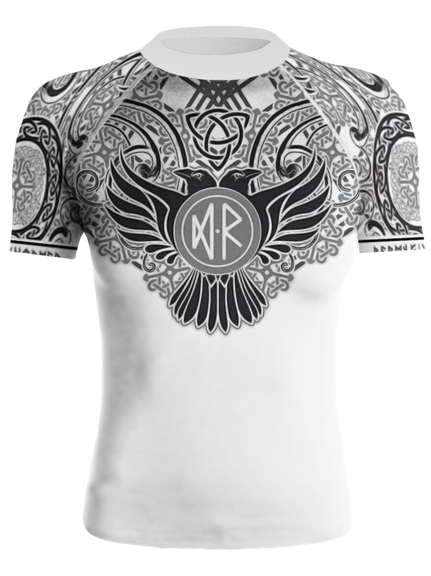 Raven Fightwear Women's Nordic BJJ Rash Guard Short Sleeve MMA White