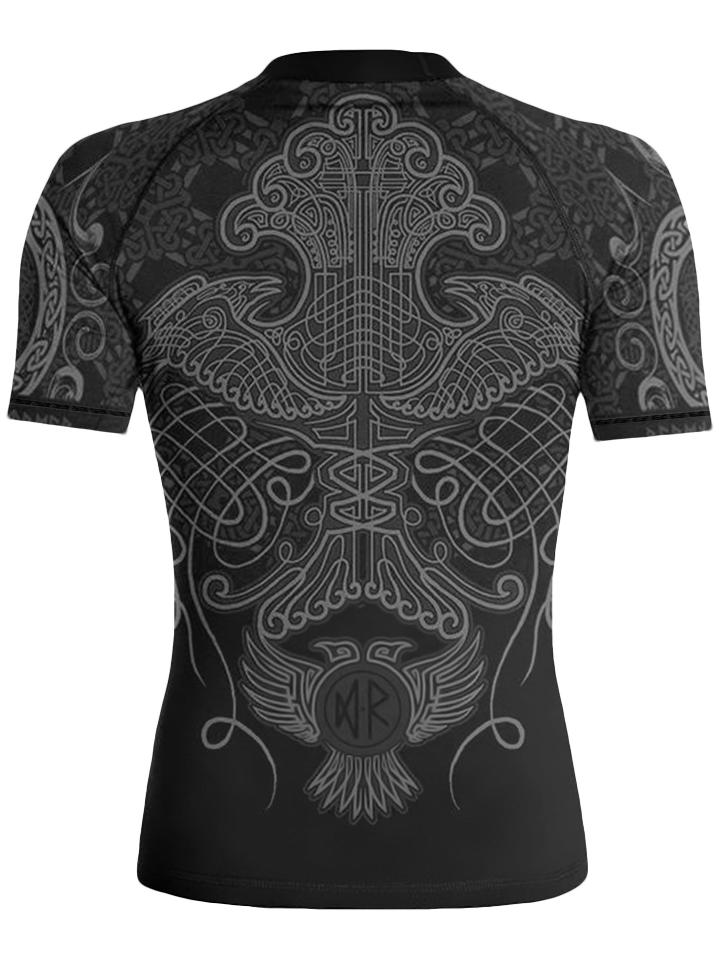 Raven Fightwear Women's Nordic BJJ Rash Guard Short Sleeve MMA Black