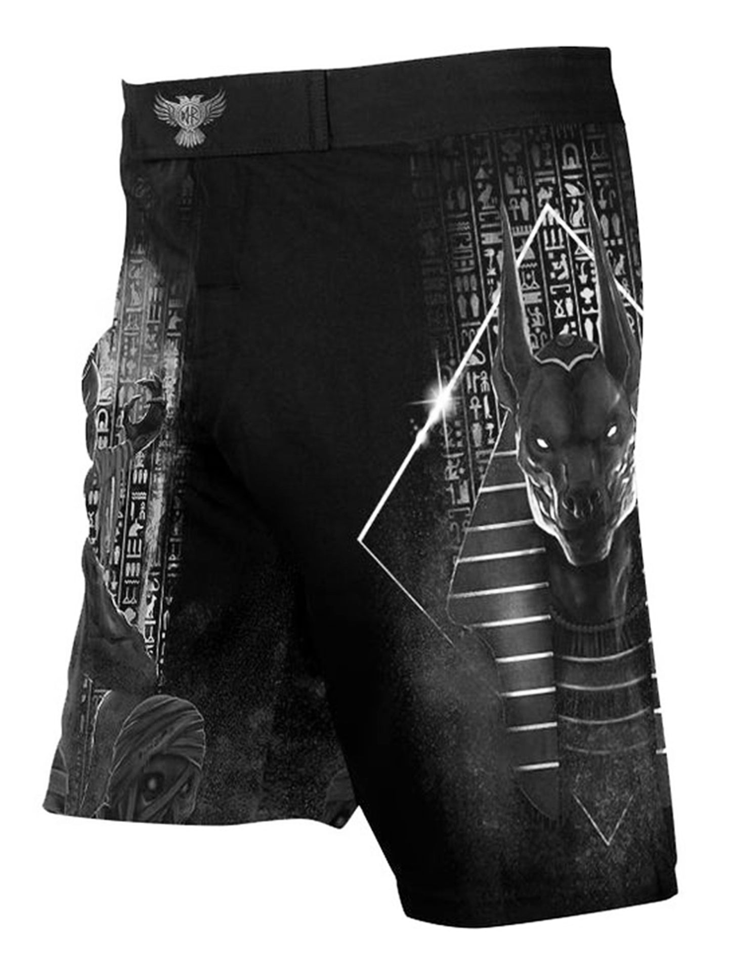 Raven Fightwear Men's The Gods of Egypt Anubis MMA Shorts BJJ Black Edition