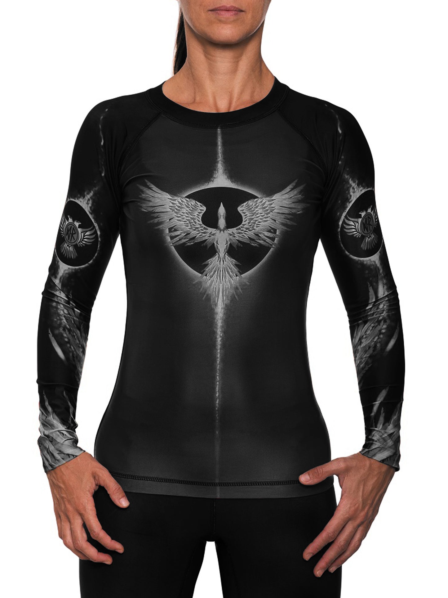 Raven Fightwear Women's The Phoenix BJJ Rash Guard MMA Black Edition