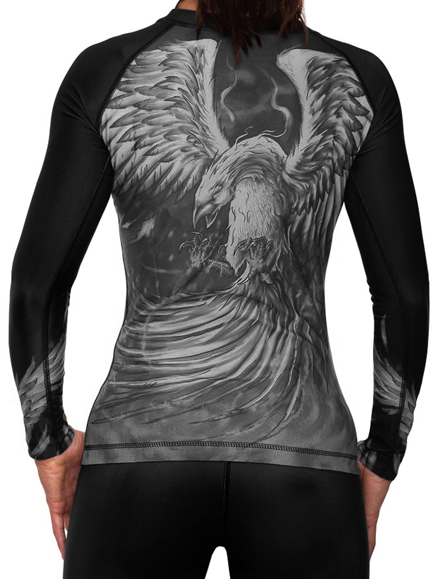 Raven Fightwear Women's The Phoenix BJJ Rash Guard MMA Black Edition