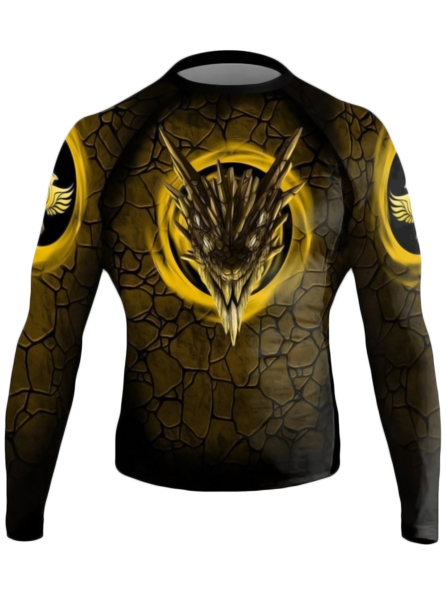 Raven Fightwear Men's Earth Dragon BJJ Jiu Jitsu Rash Guard MMA