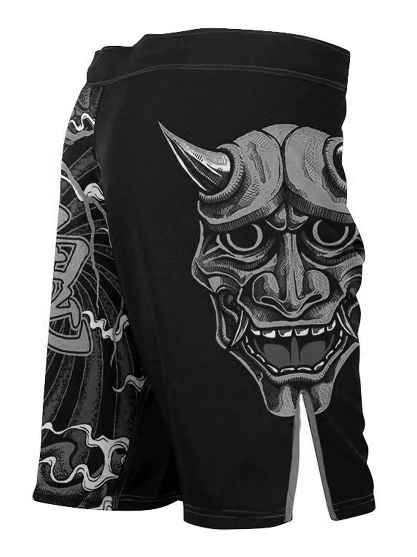 Raven Fightwear Men's The Oni of Rashoumon MMA Shorts BJJ Black Edition