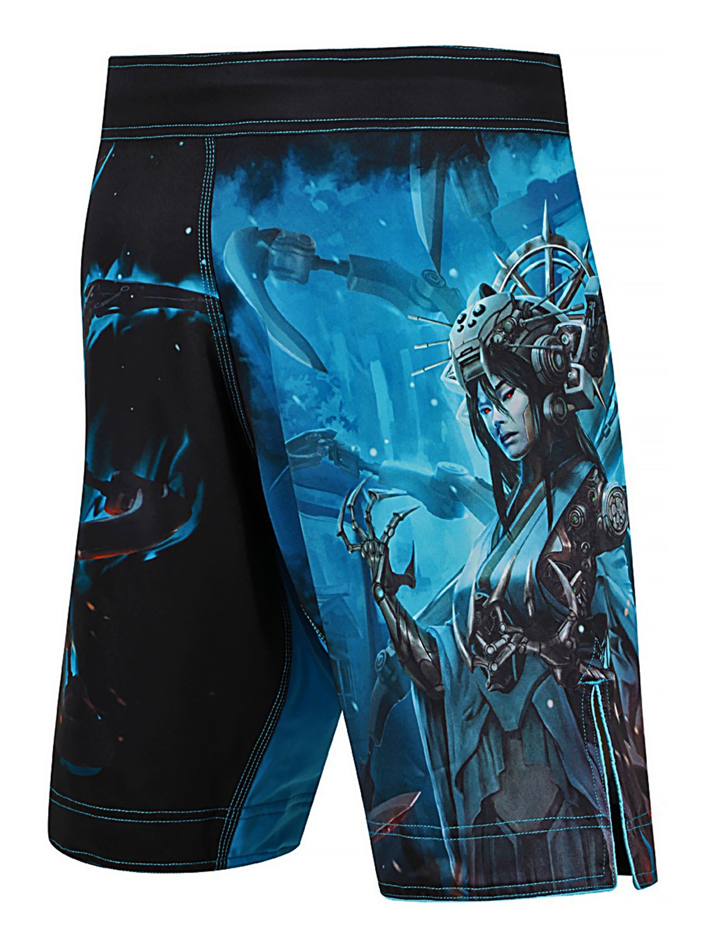 Raven Fightwear Men's Cybernetic Jorogumo MMA Shorts BJJ Black