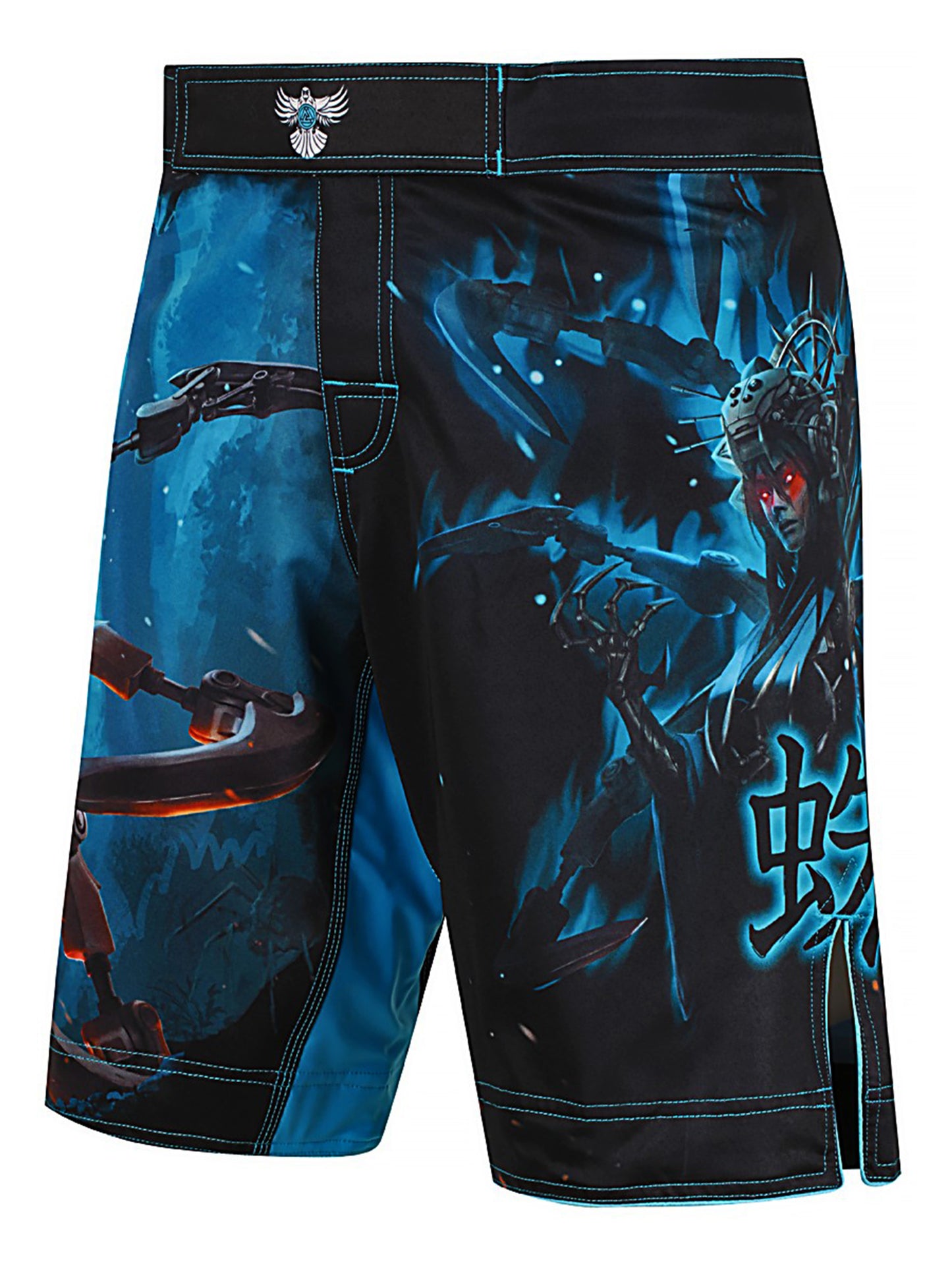 Raven Fightwear Men's Cybernetic Jorogumo MMA Shorts BJJ Black