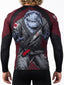 Raven Fightwear Men's Shark Attack MMA BJJ Long Sleeve Rash Guard