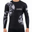 Raven Fightwear Men's Constrictor Snake IBJJF Approved MMA Rash Guard White