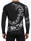 Raven Fightwear Men's Constrictor Snake IBJJF Approved MMA Rash Guard White