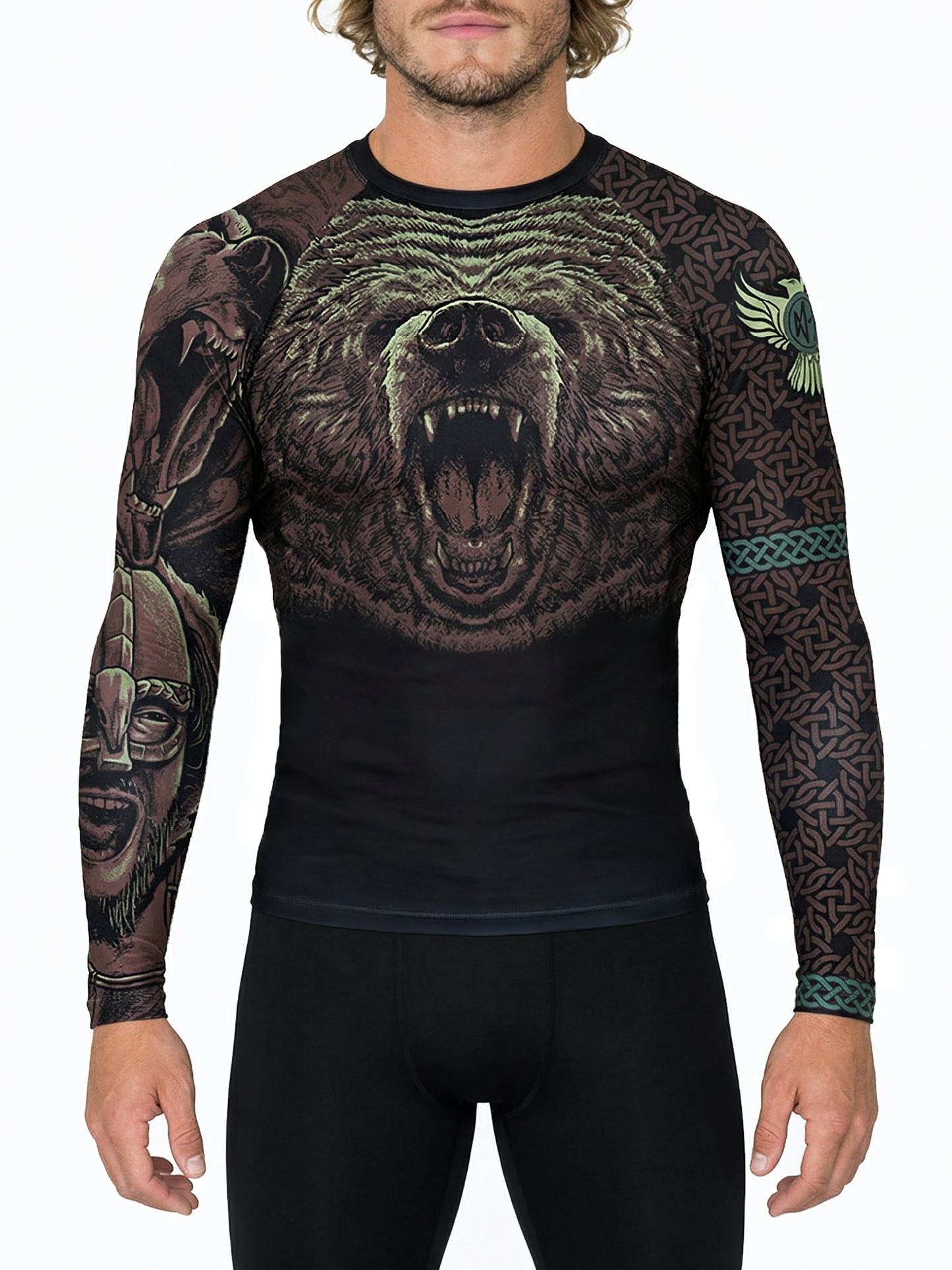 Raven Fightwear Men's Berserker BJJ MMA Rash Guard
