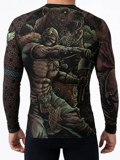 Raven Fightwear Men's Berserker BJJ MMA Rash Guard