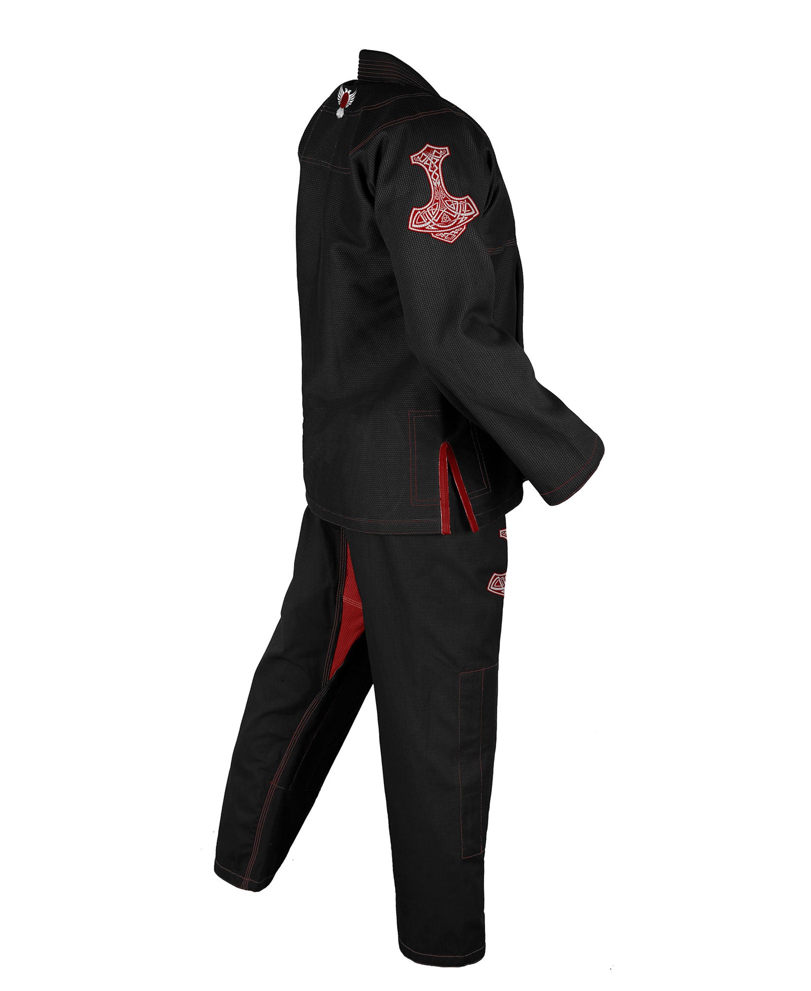 Raven Fightwear Men's Thor Nordic Brazilian Jiu Jitsu Uniform Premium BJJ Gi Black