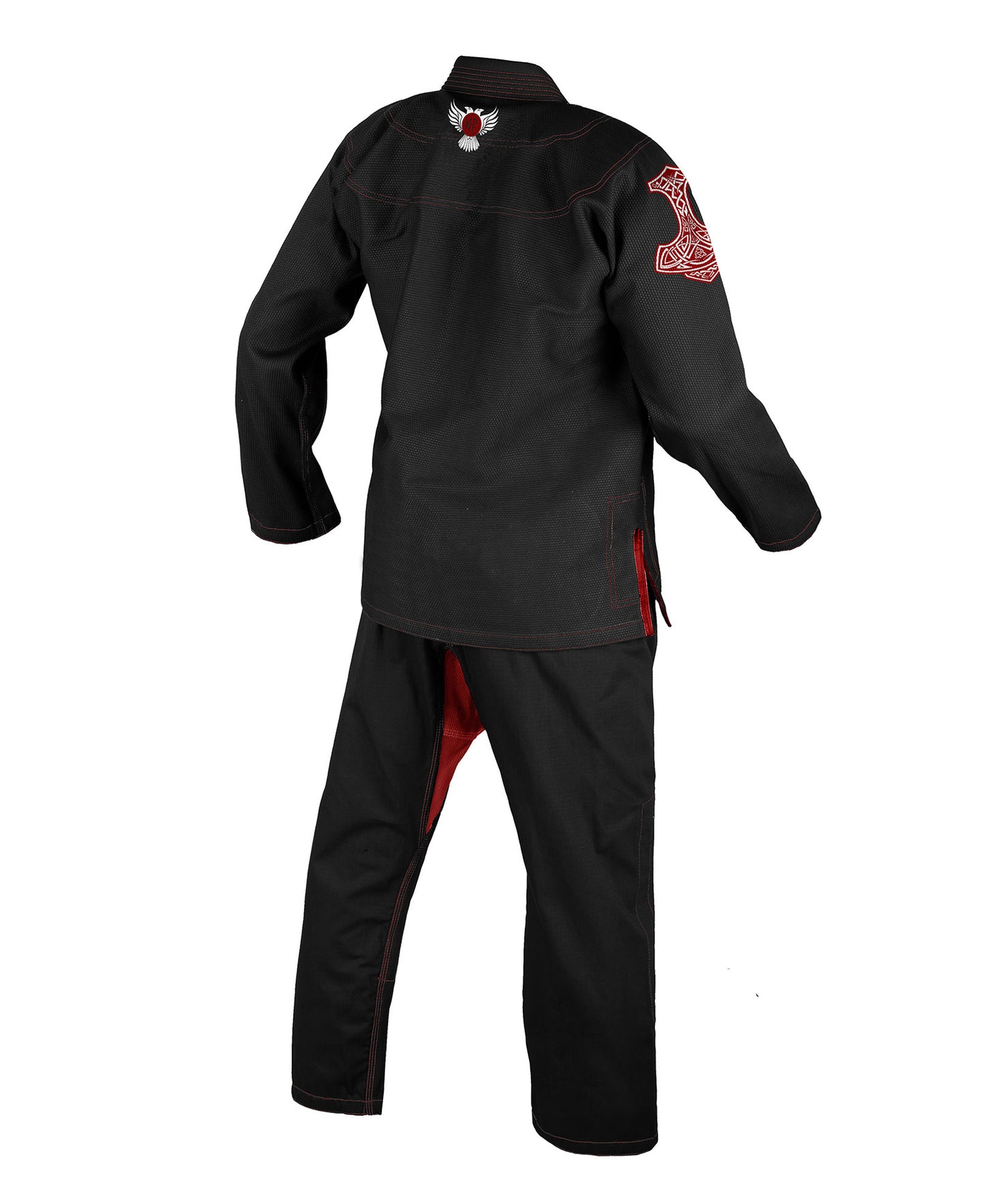 Raven Fightwear Men's Thor Nordic Brazilian Jiu Jitsu Uniform Premium BJJ Gi Black