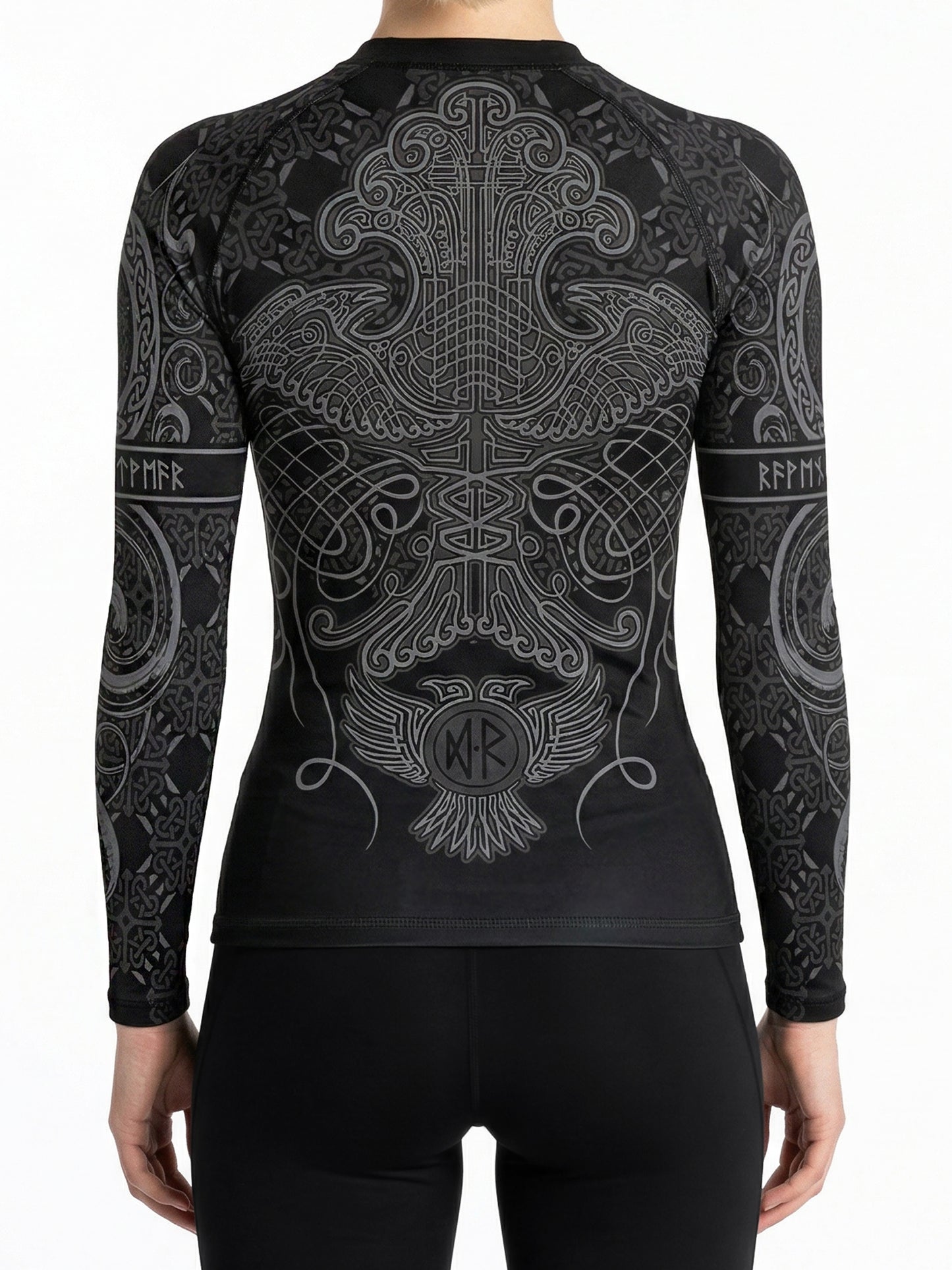 Raven Fightwear Women's Nordic IBJJF Approved Rash Guard Black