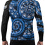 Raven Fightwear Men's Kraken Octopus IBJJF Approved Rash Guard Blue