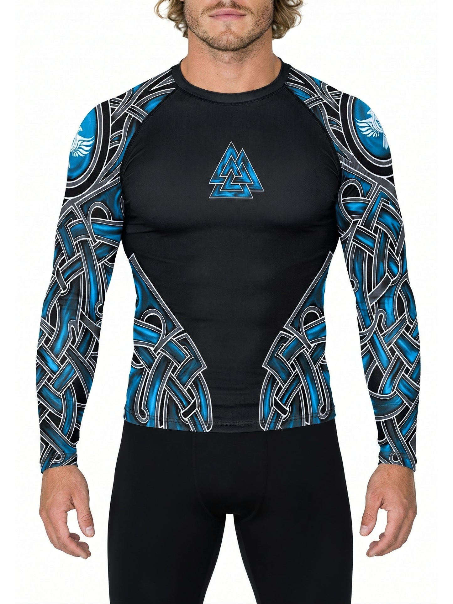 Raven Fightwear Men's The Gods of Scandinavia Odin Nordic Rash Guard MMA BJJ