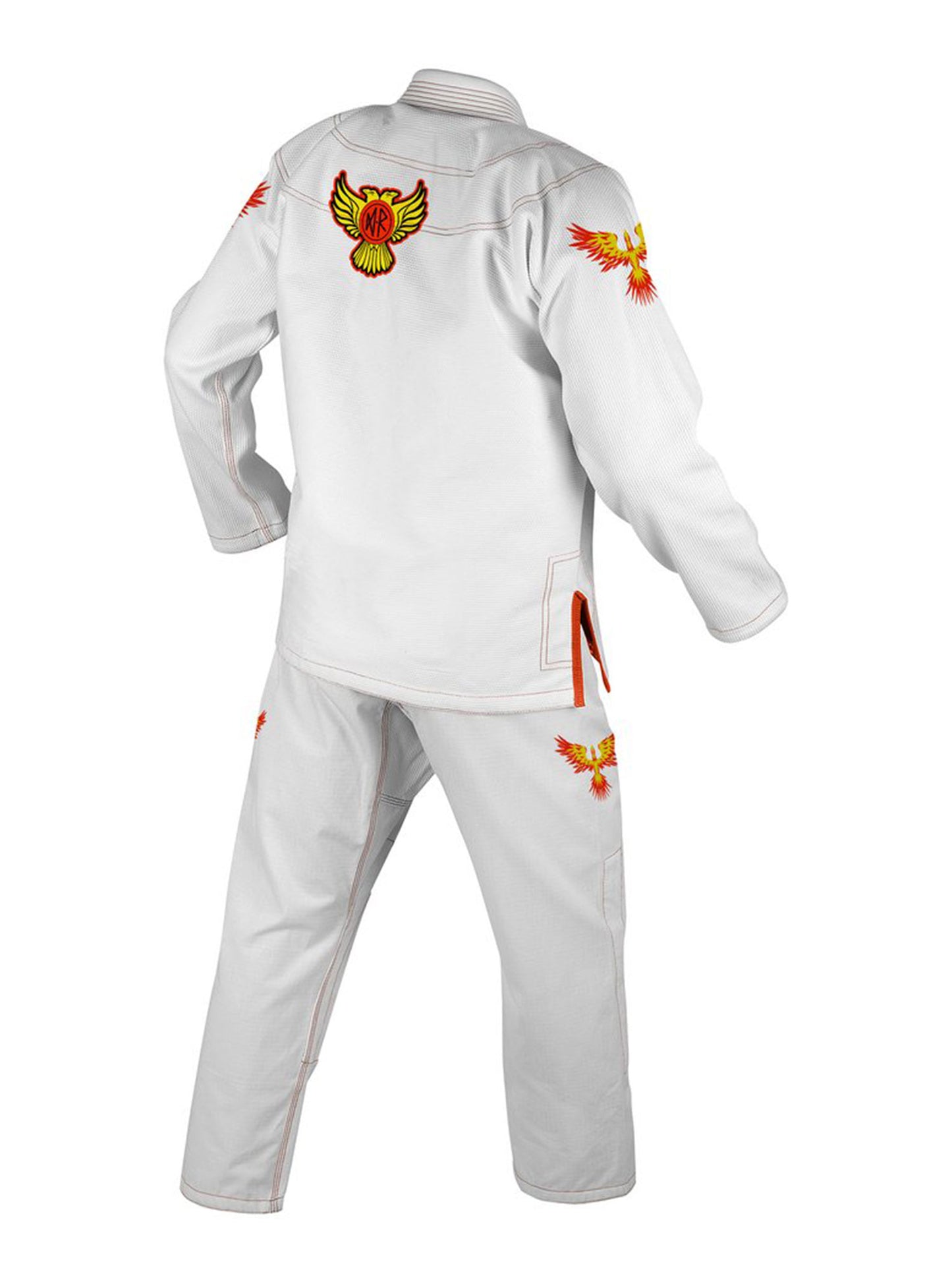 Raven Fightwear Men's The Phoenix Brazilian Jiu Jitsu Uniform Premium BJJ Gi White