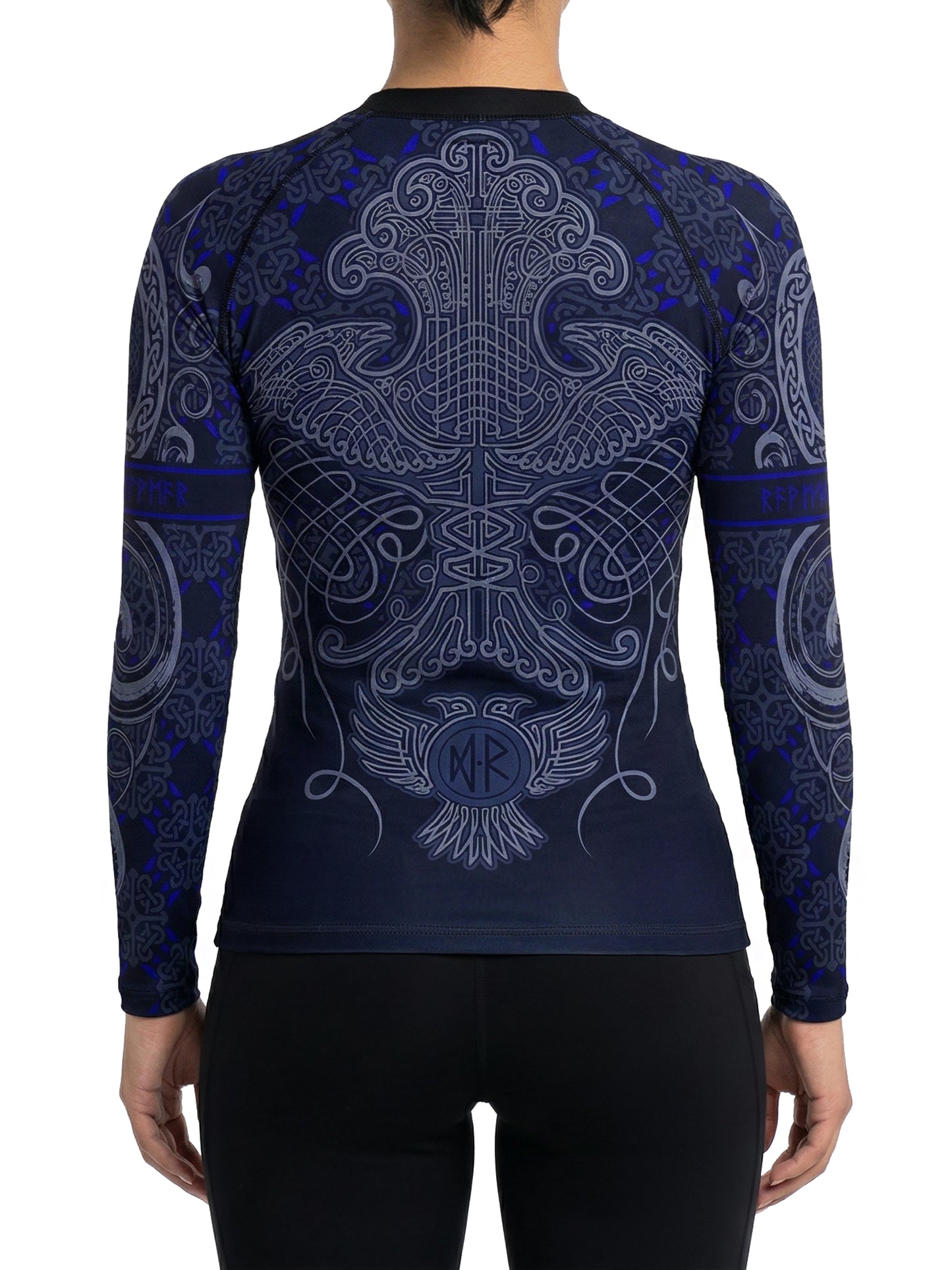 Raven Fightwear Women's Nordic Rash Guard IBJJF Approved MMA BJJ Blue