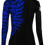 Raven Fightwear Women's Aerial Assault IBJJF Approved Rash Guard Blue