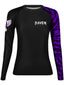 Raven Fightwear Women's Aerial Assault IBJJF Approved Rash Guard Purple