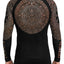 Raven Fightwear Men's Aztec Ranked Rash Guard MMA BJJ Brown