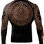 Raven Fightwear Men's Aztec Ranked Rash Guard MMA BJJ Brown