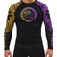 Raven Fightwear Men's Quetzalcoatl Aztec Rash Guard MMA BJJ Black