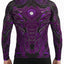 Raven Fightwear Men's Cybernetic Rash Guard MMA BJJ Purple