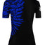 Raven Fightwear Women's Aerial Assault MMA BJJ Short Sleeve Rash Guard Black/Blue