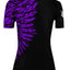 Raven Fightwear Women's Aerial Assault MMA BJJ Short Sleeve Rash Guard Black/Purple