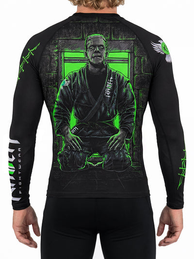 Raven Fightwear Men's Frankenstein's Monster MMA BJJ Rash Guard MMA Black