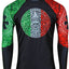 Raven Fightwear Men's Aztec BJJ Rash Guard MMA Red/White/Green