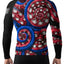 Raven Fightwear Men's Kraken Octopus BJJ Rash Guard MMA Red/White/Blue