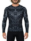 Raven Fightwear Men's Biomechanical BJJ Rash Guard MMA Black