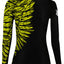 Raven Fightwear Women's Aerial Assault BJJ Rash Guard MMA Black/Yellow