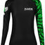 Raven Fightwear Women's Aerial Assault BJJ Rash Guard MMA Black/Green