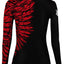 Raven Fightwear Women's Aerial Assault BJJ Rash Guard MMA Black/Red