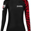 Raven Fightwear Women's Aerial Assault BJJ Rash Guard MMA Black/Red