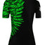 Raven Fightwear Women's Aerial Assault Short Sleeve BJJ Rash Guard MMA Black/Green