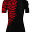 Raven Fightwear Women's Aerial Assault Short Sleeve BJJ Rash Guard MMA Black/Red
