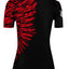 Raven Fightwear Women's Aerial Assault Short Sleeve BJJ Rash Guard MMA Black/Red
