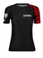Raven Fightwear Women's Aerial Assault Short Sleeve BJJ Rash Guard MMA Black/Red