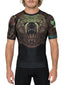 Raven Fightwear Men's Berserker Bear Norse BJJ Rash Guard Short Sleeve MMA Black