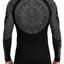 Raven Fightwear Men's Aztec Ranked BJJ Jiu Jitsu Rash Guard MMA Black/Grey