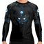 Raven Fightwear Men's Nordic 3.0 BJJ Rash Guard MMA Black/Blue